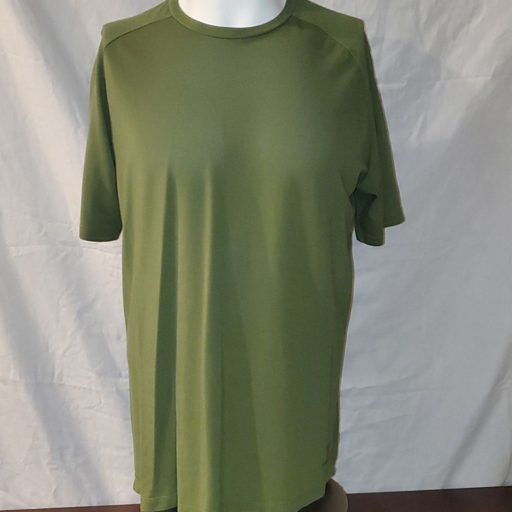 Jumper Premium Threads Olive Green Tee Shirt Size Large Eco Blend - Picture 3 of 10